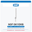 NGP G611DKB Extended Nylon Brush Sill Sweep - Dark Bronze | National Guard