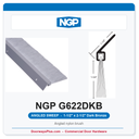 NGP G622DKB Angled Nylon Brush Sill Sweep - Dark Bronze | National Guard