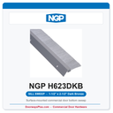 NGP H623DKB Angled Nylon Brush Sill Sweep - Dark Bronze | National Guard