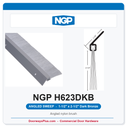 NGP H623DKB Angled Nylon Brush Sill Sweep - Dark Bronze | National Guard