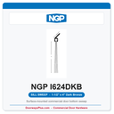 NGP I624DKB Angled Nylon Brush Sill Sweep - Dark Bronze | National Guard
