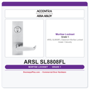 Accentra ARSL SL8808FL Classroom Mortise Lockset – Grade 1 Security