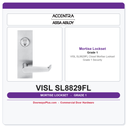 Accentra VISL SL8829FL Closet Mortise Lockset – Grade 1 Security