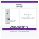 Accentra ARSL SL8861FL Dormitory Or Storeroom Mortise Lockset – Grade 1 Security