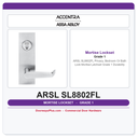 Accentra ARSL SL8802FL Privacy, Bedroom Or Bath Lock Mortise Latchset – Grade 1 Durability