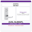 Accentra AUSL SL8802FL Privacy, Bedroom Or Bath Lock Mortise Latchset – Grade 1 Durability