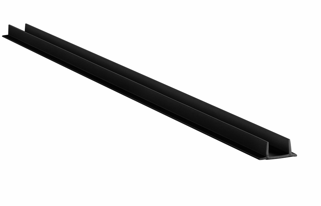 Pemko S772BL Double Fin Silicone Meeting Stile Astragal — Black, 84" or 96"