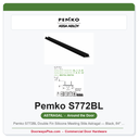 Pemko S772BL Double Fin Silicone Meeting Stile Astragal — Black, 84" or 96"