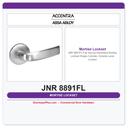 Accentra JNR 8891FL Fail Secure Electrified Mortise Lockset – Single Cylinder, Outside Lever Locked