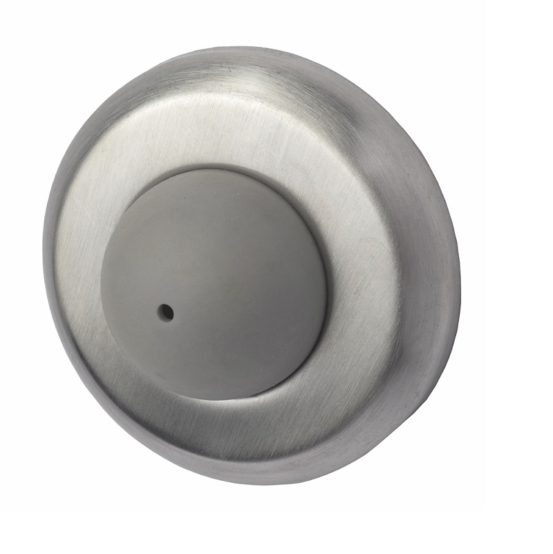 Rockwood 406 Convex Wall Stop | Wrought Bumper, US32D Satin Stainless