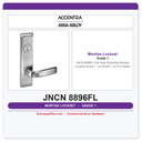 Accentra JNCN 8896FL Fail Safe Electrified Mortise Lockset – Grade 1, 12-24VDC, UL Fire Rated