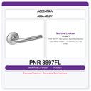 Accentra PNR 8897FL Fail Secure Electrified Mortise Lock – ANSI Grade 1, 12-24VDC, UL Fire Rated
