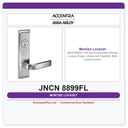 Accentra JNCN 8899FL Fail Secure Electrified Mortise Lockset – Single Cylinder with Deadbolt, Both Levers Locked