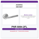 Accentra PNR 8894-2FL Fail Safe Electrified Mortise Lockset – Double Cylinder, Both Levers Locked