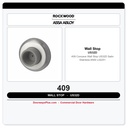Rockwood 409 Concave Wall Stop | US32D Satin Stainless | ANSI L02251