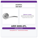 Accentra ARR 8899-2FL Fail Secure Electrified Mortise Lockset – Double Cylinder with Deadbolt, Both Levers Locked