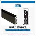NGP 220NDKB Surface Mounted Automatic Door Bottom 2-3/8" x 5/8" Black Neoprene | Dark Bronze | National Guard