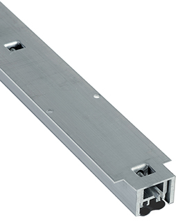 NGP 320NA Full Mortise Automatic Door Bottom 1-1/2" x 3/4" Black Neoprene | Aluminum | National Guard