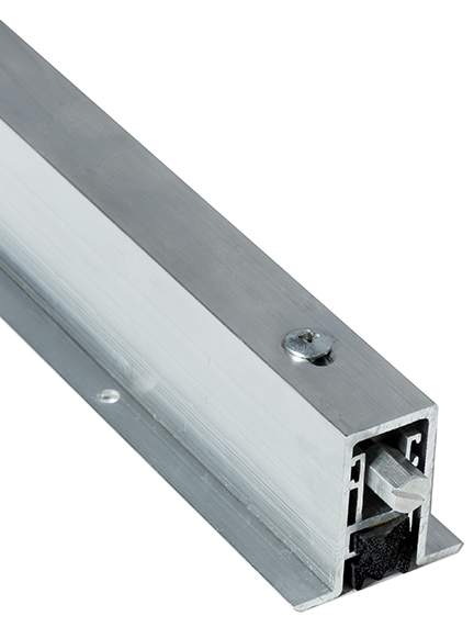 NGP 423NA Full Mortise Automatic Door Bottom 1-11/16" x 3/4" Black Neoprene | Aluminum | National Guard