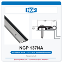NGP 137NA Neoprene Bulb Perimeter Weatherstrip - Anodized Aluminum | National Guard