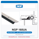 NGP 160UA Polyurethane Perimeter Weatherstrip - Anodized Aluminum | National Guard