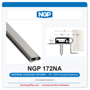 NGP 172NA Neoprene Concealed Fastener Perimeter Weatherstrip - Anodized Aluminum | National Guard