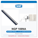 NGP 108NA Neoprene Sponge Perimeter Weatherstrip - Anodized Aluminum | National Guard