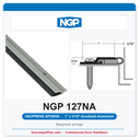 NGP 127NA Neoprene Sponge Perimeter Weatherstrip - Anodized Aluminum | National Guard