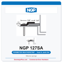 NGP 127SA Silicone Sponge Perimeter Weatherstrip - Anodized Aluminum | National Guard