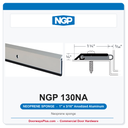 NGP 130NA Neoprene Sponge Perimeter Weatherstrip - Anodized Aluminum | National Guard
