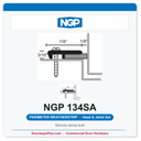 NGP 134SA Silicone Dense Bulb Perimeter Weatherstrip - Anodized Aluminum | National Guard