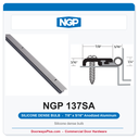NGP 137SA Silicone Dense Bulb Perimeter Weatherstrip - Anodized Aluminum | National Guard