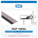 NGP 160SA Silicone Dense Bulb Perimeter Weatherstrip - Anodized Aluminum | National Guard