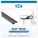 NGP 160VA Vinyl Perimeter Weatherstrip - Anodized Aluminum | National Guard