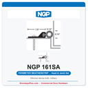 NGP 161SA Silicone Dense Bulb Perimeter Weatherstrip - Anodized Aluminum | National Guard