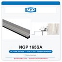 NGP 165SA Silicone Sponge Perimeter Weatherstrip - Anodized Aluminum | National Guard