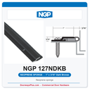 NGP 127NDKB Neoprene Sponge Perimeter Weatherstrip - Dark Bronze | National Guard