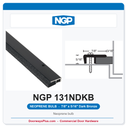 NGP 131NDKB Neoprene Bulb Perimeter Weatherstrip - Dark Bronze | National Guard