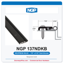 NGP 137NDKB Neoprene Bulb Perimeter Weatherstrip - Dark Bronze | National Guard