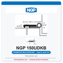 NGP 150UDKB Polyurethane Perimeter Weatherstrip - Dark Bronze | National Guard