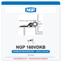 NGP 160VDKB Vinyl Perimeter Weatherstrip - Dark Bronze | National Guard