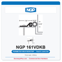 NGP 161VDKB Vinyl Perimeter Weatherstrip - Dark Bronze | National Guard