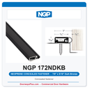 NGP 172NDKB Neoprene Concealed Fastener Perimeter Weatherstrip Dark Bronze | National Guard