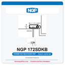 NGP 172SDKB Silicone Concealed Fastener Perimeter Weatherstrip - Dark Bronze | National Guard