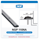 NGP National Guard Products 110NA Neoprene Perimeter Weatherstrip — Head & Jamb