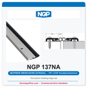 NGP 137NA Neoprene Smoke-Rated Astragal Astragal Set - Anodized Aluminum | National Guard