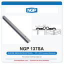 NGP 137SA Silicone Smoke-Rated Astragal Astragal Set - Anodized Aluminum | National Guard