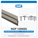 NGP 125NSS EPDM Smoke-Rated Astragal Astragal Set - Stainless Steel | National Guard