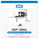 NGP 106NA Adjustable Neoprene Perimeter Weatherstrip - Anodized Aluminum | National Guard