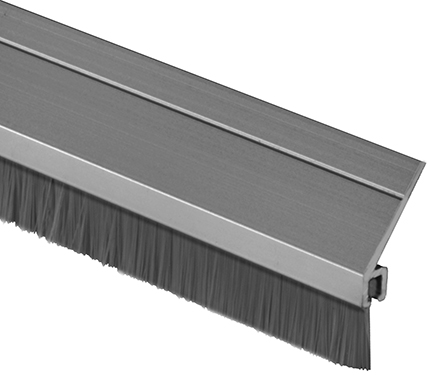 NGP A626A Nylon Brush Weatherstrip – Clear Anodized Aluminum